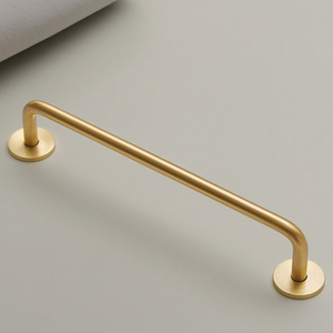 Long Handle Modern Minimalist Light Luxury Brass Furniture Handle and <b>Knob</b> Durable Vintage Gold Finish <b>Dresser</b> Usage - Product Image 2