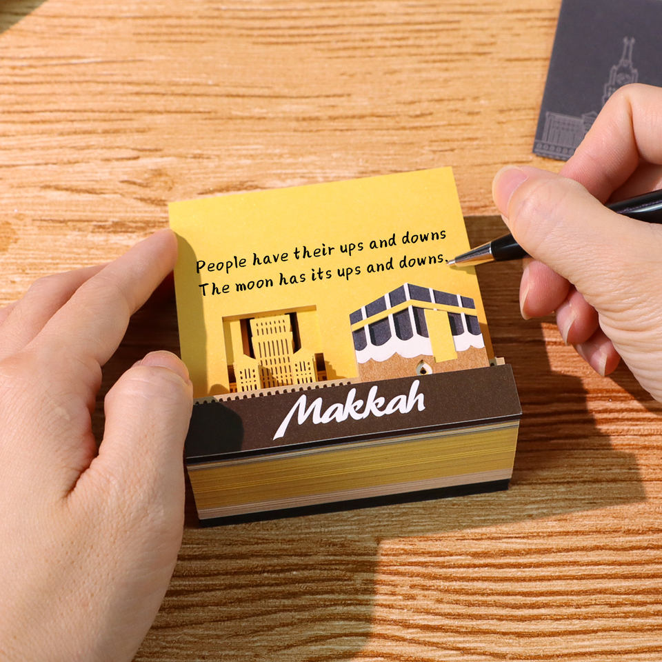 Makkah Building 3D Paper Craft Model Unique Table Calendar Design ...