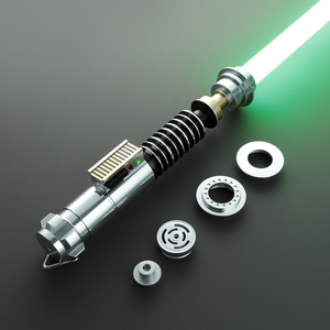 Sabres Nexus&LGT NO.059-2 <span class=keywords><strong>Luke</strong></span> <span class=keywords><strong>Skywalker</strong></span> V1 Xeno Pixel Proffieboard RGB en alliage d'aluminium 6063 CNC avec poignée Pogo Core Lightsaber - Product Image 2