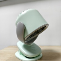 Ventilateur de table intelligent portable à clipser, populaire, rechargeable, 3600 mAh, avec affichage LED, fonction de minuterie, 100 vitesses, oscillant et aromatique