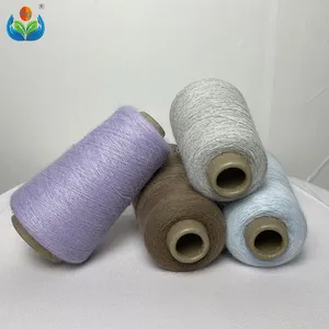 Manufacturers 2/24Nm best price beautiful beautiful 7% Angora 48% viscose 42% nylon 3% polyester blended knitting wool yarn