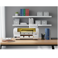 Imprimante UV DTF 30 cm pour autocollants sur surfaces irrégulières avec deux têtes d'impression Epson, machine d'impression numérique A3 avec vernis