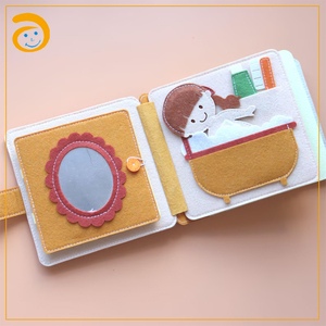 <span class=keywords><strong>Libro</strong></span> Sensorial de Fieltro Suave, <span class=keywords><strong>Libro</strong></span> de Actividades Inspirado en Montessori para el Desarrollo de la Motricidad Fina en Niños Pequeños - Product Image 2