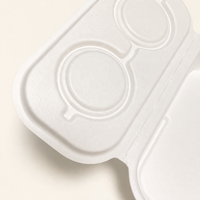 Étui à lunettes pour enfants en pulpe moulée écologique personnalisé, emballage en papier pressé humide biodégradable, boîte à lunettes en gros