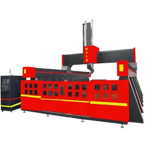 Foam MDF Wood Carving Machine 5 Axis CNC Router Milling Machine Make 3D Mould for Fiber Glass for Yacht Producer