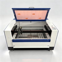 Découpeuse laser CO2 à double fibre optique 1390 avec refroidisseur 5200 intégré, axe Z électrique, système Ruida pour la découpe de métaux et de non-métaux