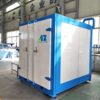 Four de cuisson pour cabine de peinture en poudre à petites séries, contrôlé par PLC Aizhou, avec système de chauffage électrique à moteur haute température