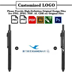 4-core 1 Multi-function Ballpoint <b>Pen</b> Metal Multi-color <b>Pen</b> 4-color Ballpoint <b>Pen</b> Plus Mechanical Pencil - Product Image 2