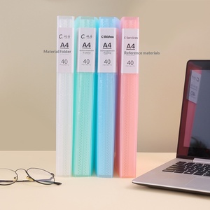 Folder A4 PP Transparan Lembar Sisipan Perlengkapan Kantor Penyimpanan Kertas Ujian Siswa Pengikat Dokumen Kapasitas Besar Loose-Leaf - Product Image 3