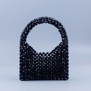 Nouveau tissé Design mode perlé sac à main de luxe concepteur sac à main é<span class=keywords><strong>l</strong></span>égant à la main français fourre-tout pour les femmes perles soirée pochette - Product Image 1
