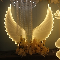 BJ230241 Support de fond lumineux LED pour scène de mariage au design unique, décoration d'événement, arche en métal fer forgé, décoration de fond lumineux
