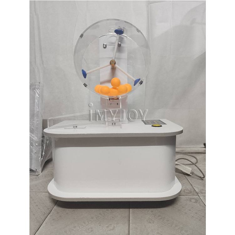 Customize electric lucky draw bingo slot gambling pong ball manual lottery machine
