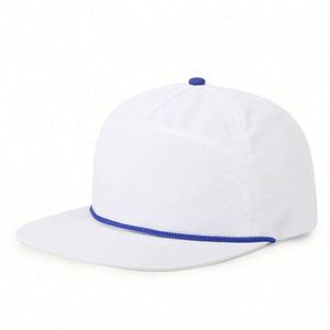 Wholesale Original High Quality New Caps Mens <b>Flat</b> Brim Baseball Fitted Cap 5-Panel Gorra Snapback <b>Hat</b> Cap With Rope - Product Image 6