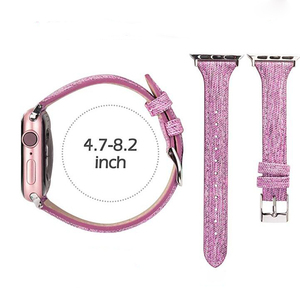 Banda de reloj para <span class=keywords><strong>Apple</strong></span> <span class=keywords><strong>Watch</strong></span> de tejido de lona con <span class=keywords><strong>oro</strong></span> <span class=keywords><strong>rosa</strong></span> <span class=keywords><strong>correa</strong></span> de las mujeres y los hombres Compatible iWatch - Product Image 4