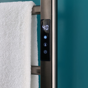 Sèche-serviettes électrique SUS304 avec minuterie, finition brossée, support <span class=keywords><strong>chauffant</strong></span> pour serviettes de salle de bain, <span class=keywords><strong>prix</strong></span> abordable, <span class=keywords><strong>porte</strong></span>-serviettes d'hôtel - Product Image 6