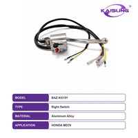 Wholesale Motorcycle Parts New Motorcycle Handlebar Clamp Aluminum Alloy KAISUNG Right Switch Electric Start for HONDA MD70