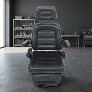 HongWang <b>Forklift</b> Seat with Customizable Headrest and Armrest Dampers PVC Cover 27.5kg 1 Year Warranty Certified - Product Image 3