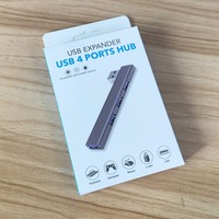 Hub USB-C 3.0 4 ports, adaptateur multi-USB OTG mini pour HDMI, en alliage d'aluminium, en stock