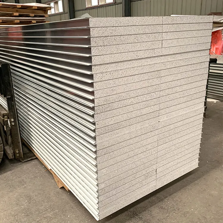 Niedrigen kosten 0,5mm stahl oberfläche eps sandwich panel,sandwich dach sandwich