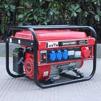 Générateur à essence BISON SK8500W 5,5 CV 220V 380V 8500W, réservoir de carburant 15L, certifié CE ISO, écologique, industriel, portable, démarrage par lanceur, AC