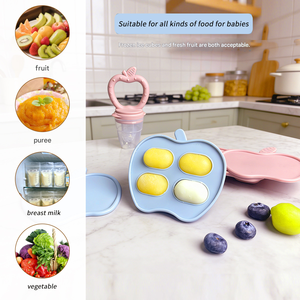 จุกนมหลอกซิลิโคนเกรดอาหารสำหรับเด็ก ขายดี <span class=keywords><strong>ที่</strong></span>ป้อนอาหารสด ผลไม้ ของเล่นกัดฟันสำหรับเด็ก ผลิตภัณฑ์สำหรับเด็ก ปลอดสาร BPA - Product Image 4