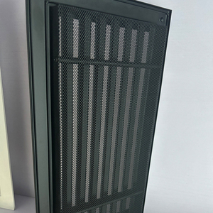 Modern kare açık havalandırma ısıtma damperi su geçirmez alüminyum ve plastik panjur depolar için yağmur geçirmez duvara monte - Product Image 5