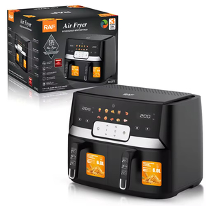10L Multifunctional Healthy Oil Free Dual <b>Baskets</b> Digital <b>Air</b> <b>Fryer</b> Oven Electric Smart <b>Air</b> <b>Fryer</b> With <b>2</b> Independent <b>Baskets</b> - Product Image 5