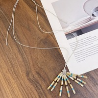 Nouveau Collier Long en Chaîne de Perles de Nacre pour Femme, Collection Automne 2026 – Bijou en Pierre Élégant et Luxe Léger