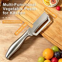 Nieuwe Materiaal 3CR14+N RVS Groente Schilmes Holle Handgreep Groente Schilmes Flessenopener Keuken Fruitmessen