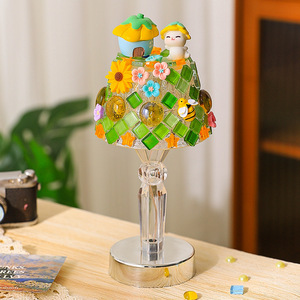Mosaic Table Lamp DIY Craft Kit Small Size Acrylic Material Educational Gift For Kids And Kindergartens - Product Image 2