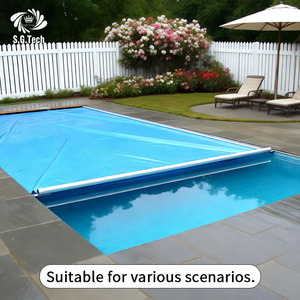 Couverture de <span class=keywords><strong>piscine</strong></span> en maille PVC Water Crown Safety, résistante aux enfants, <span class=keywords><strong>avec</strong></span> une forte tension et une installation facile pour une utilisation en extérieur et encastrée. - Product Image 6