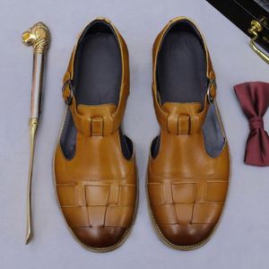 Zapatos de Cuero Antideslizantes de Alta Calidad para Hombre, Cuero Suave, Estilo Casual de Negocios, Suela Gruesa, Aumentan la Altura, Resistentes para Otoño - Product Image 5