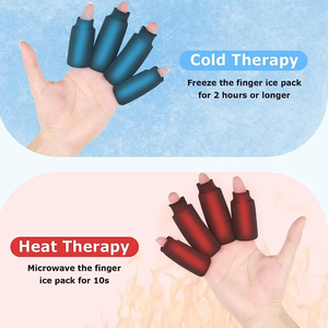 Compresses froides <span class=keywords><strong>et</strong></span> chaudes pour doigts avec logo personnalisé, manchons de compression réutilisables en gel pour soulager la douleur des doigts <span class=keywords><strong>et</strong></span> des paumes. - Product Image 6
