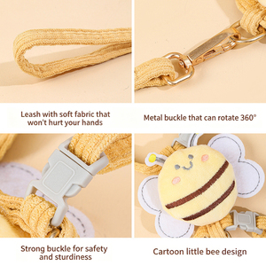 Ensemble Harnais et Laisse pour Chien <span class=keywords><strong>Personnalisé</strong></span> en Polyester avec Logo, Gilet en Jean Mignon et Confortable pour Chiot, Anti-Évasion, Réglable - Product Image 2