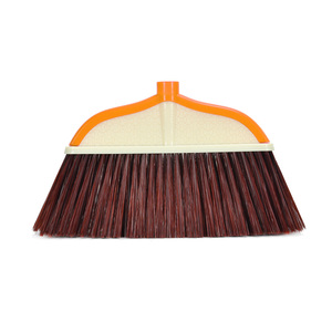 Eco-friendly soft broom brush with plastic broom stick in floor broom
