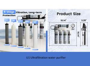 Nouveau système de purification <span class=keywords><strong>d</strong></span>'<span class=keywords><strong>eau</strong></span> domestique en acier inoxydable, ultrafiltration, filtre à <span class=keywords><strong>eau</strong></span> <span class=keywords><strong>adoucisseur</strong></span>, système de filtration domestique haut de gamme - Product Image 4