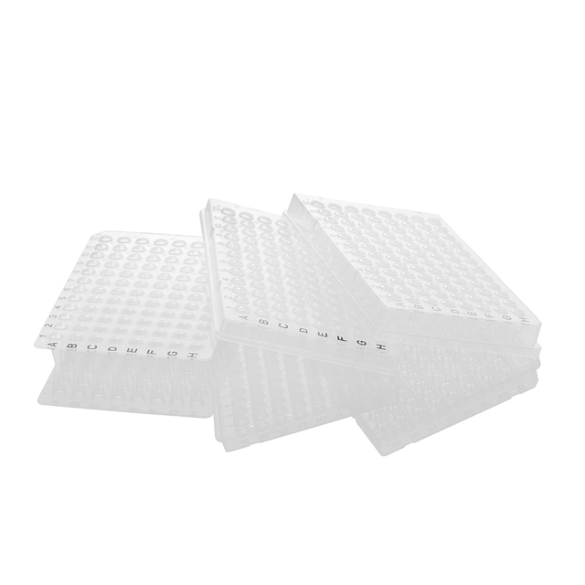 Dnase Rnase Free 0.2ml Half Skirted PCR Plate Sterile 96 Well Micro PCR Plate for Laboratory