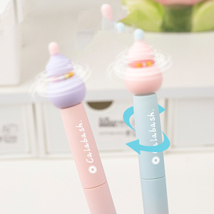Stylo Gel Rotatif en Plastique 0,5 mm Mignon Kawaii, Design Gourde avec Encre Bleue Cristalline, Style Porte-Bonheur UV/Imprimé pour Étudiants - Product Image 6