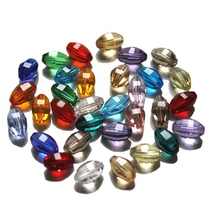 Perles en verre ovales synthétiques à trou droit en gros pour la fabrication <span class=keywords><strong>de</strong></span> bijoux DIY, bracelets - Product Image 4