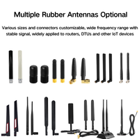 Antena WiFi Omnidireccional Vertical de Alta Ganancia de 2.4GHz y 5dBi, Modelo YS-R1 de Goma Negra ABS para Router Inalámbrico y Tarjeta de Red