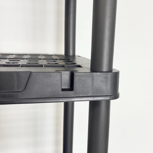 Estantería de 4 Niveles, Estantería de Plástico de Resistencia Media, Estantería de Almacenamiento, Estantería Sin Tornillos, Estantería Organizadora Vertical - Product Image 2