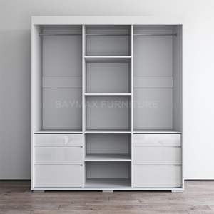 Armoire en bois <span class=keywords><strong>blanc</strong></span> brillant placards armoire garde-robe <span class=keywords><strong>dressing</strong></span> - Product Image 5