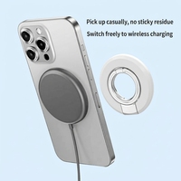 Support magnétique pour téléphone à double anneau avec fonction de rotation à angle réglable, support de bureau