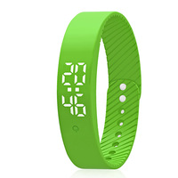 Montre de sport pour enfants avec logo personnalisé, résistante à l'eau, sans alarme vibrante, podomètre, suivi du sommeil, vibration, charge USB