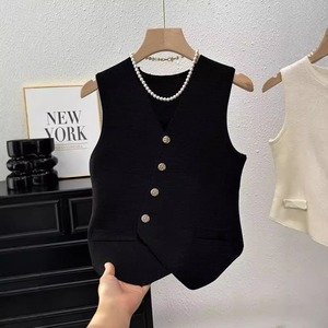 2025 New Fashion High Quality Knit <strong>Cardigan</strong> <strong>Women</strong> Over Vest Fall and Winter Party Suit Waistcoat <strong>Sleeveless</strong> Top - Product Image 3