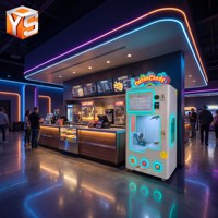 Máquina Expendedora de Algodón de Azúcar Totalmente Automática ZDYS, Máquina Comercial para Hacer Malvaviscos con Más de 60 Formas de Flores