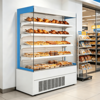 Vitrine chauffante commerciale en acier inoxydable pour poulet rôti, à pompe à chaleur économe en énergie, avec isolation et vitrine en verre