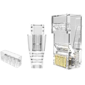 Connecteurs de câble LAN non blindés 8p8c <span class=keywords><strong>RJ45</strong></span> Réseau Cat6 Prise modulaire 3 pièces Ensemble Connecteur mâle enfichable Ethernet - Product Image 1
