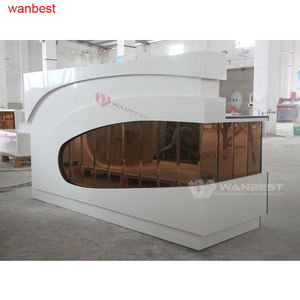 Mobilier <span class=keywords><strong>de</strong></span> bureau design moderne Table <span class=keywords><strong>de</strong></span> comptoir avant Bureau <span class=keywords><strong>de</strong></span> réception haut <span class=keywords><strong>de</strong></span> gamme pour salon et spa - Product Image 5