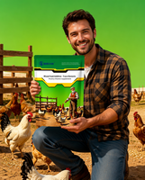 Complément alimentaire minéral et vitaminique Lanchen pour volailles, améliore la couleur des coquilles d'œufs, réduit les coquilles fines, molles et rugueuses, augmente le poids des œufs